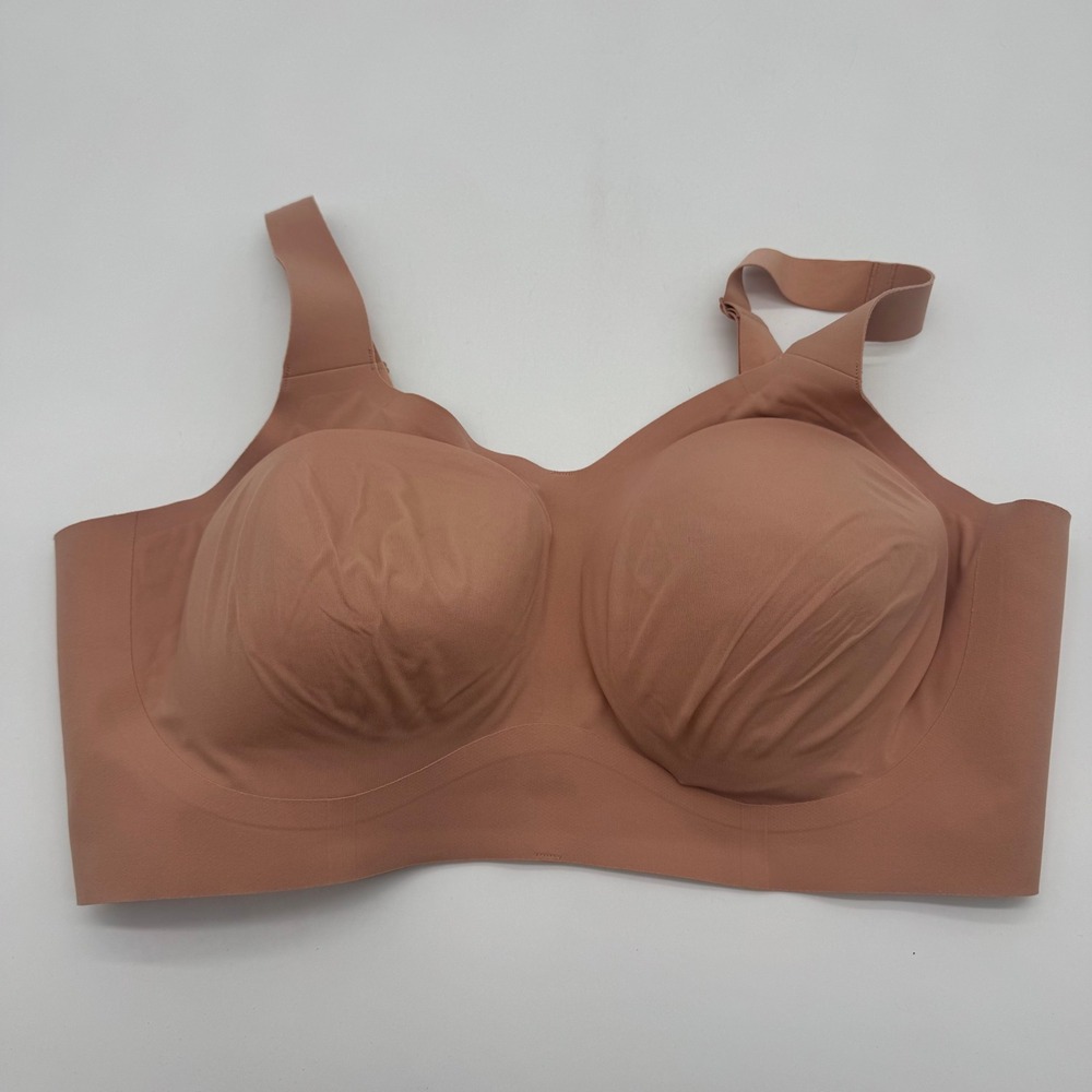 Evelyn & Bobbie‎ The Beyond Bra Clay Nude Seamless Wirefree Support XL
